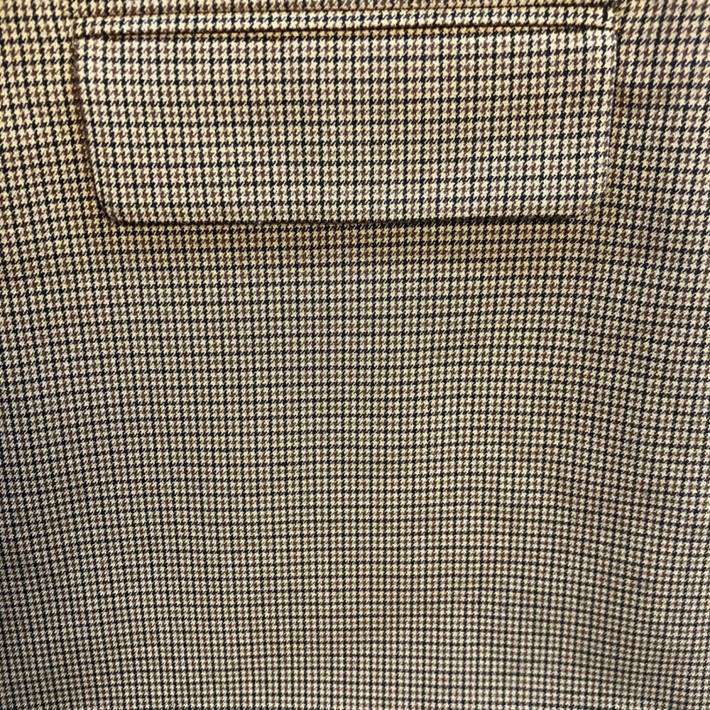 Abercrombie & Fitch Brown Houndstooth Square Neck Shift Mini Dress M Sleeveless - Picture 4 of 8